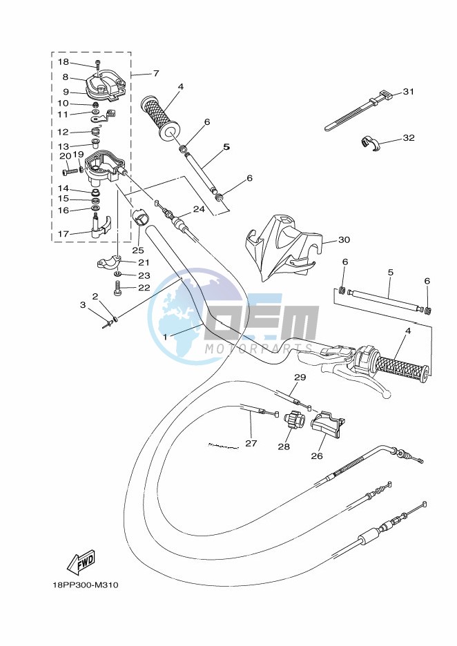 STEERING HANDLE & CABLE