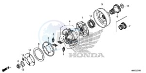 TRX420FA2F TRX420 Europe Direct - (ED) drawing STARTING CLUTCH