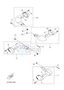 YZF-R125 R125 (5D7K 5D7K 5D7K) drawing FLASHER LIGHT