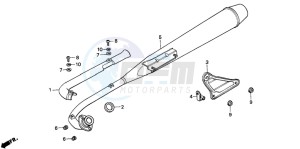 C90M drawing EXHAUST MUFFLER