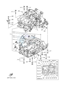 XT1200ZE SUPER TENERE ABS (2KBD 2KBE) drawing CRANKCASE