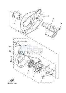 EF2600FW 171 (7C23) drawing AIR SHROUD & STARTER