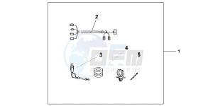 GL1800D GoldWing - GL1800-D UK - (E) drawing TRUNK INNER LAMP