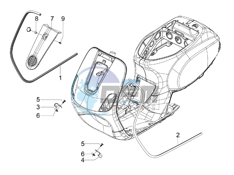 Front shield