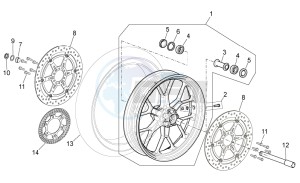 NA 850 Mana drawing Front wheel