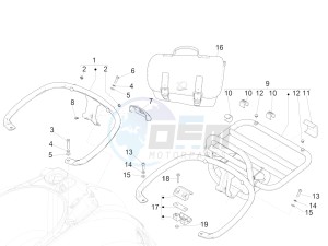 GTS Super 150 ie 4T 3V (APAC) (Au, Ex, Jp, Ri, T, V) drawing Rear luggage rack