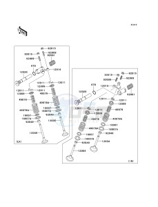 EX 500 D [NINJA 500R] (D6F-D9F) D7F drawing VALVE-- S- -