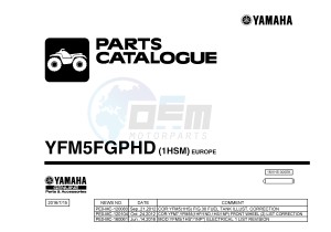 YFM550FWAD YFM5FGPHD GRIZZLY 550 EPS HUNTER (1HSM) drawing .1-Front-Page