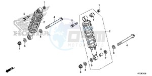 TRX420FA6F TRX420F Australia - (U) drawing REAR CUSHION