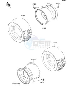 KAF 540 C [MULE 2010] (C1) [MULE 2010] drawing TIRE