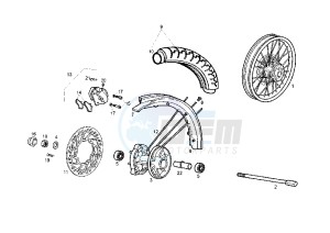 SENDA SM DRD RACING LTD - 50 cc drawing FRONT WHEEL