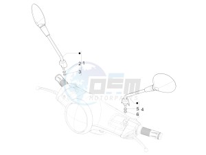 Primavera 50 2T (EMEA, APAC) drawing Driving mirror/s