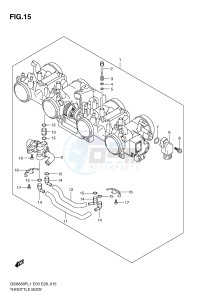 GSX650F (E3-E28) Katana drawing THROTTLE BODY (GSX650FAL1 E28)