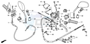 PES125 drawing HANDLE LEVER/SWITCH/CABLE