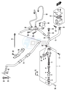 GSX-S1000 A drawing REAR MASTER CYLINDER