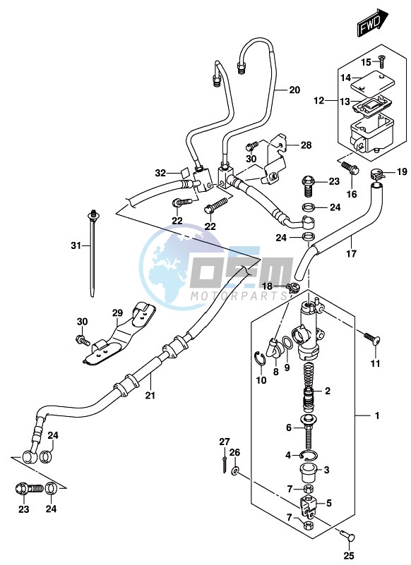 REAR MASTER CYLINDER