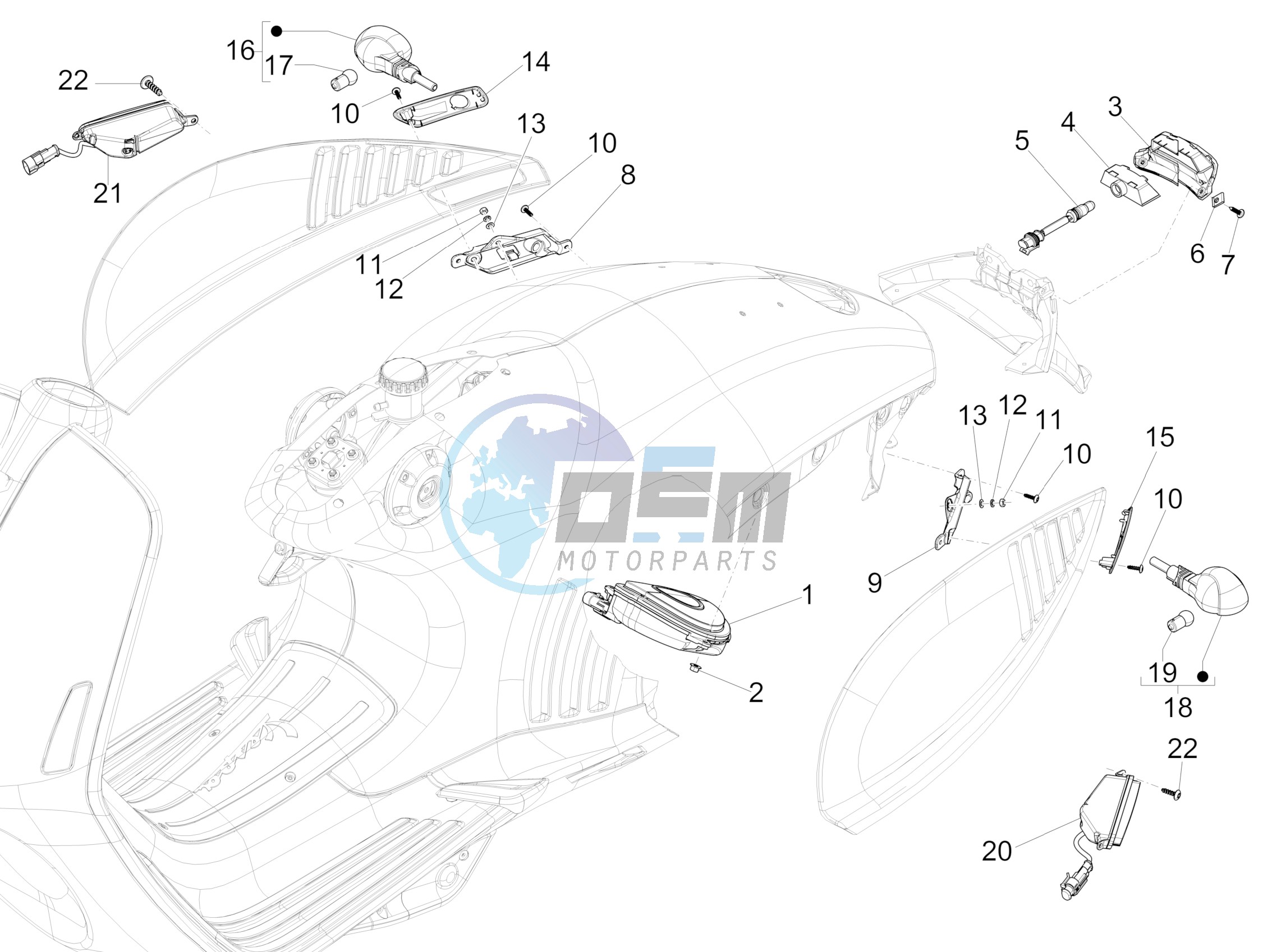 Rear headlamps - Turn signal lamps