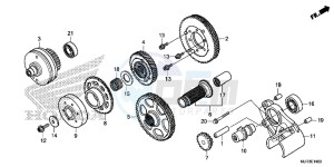 GL1800CF F6C ED drawing PRIMARY DRIVE GEAR