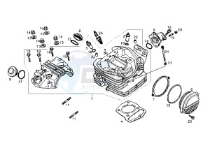 SENDA R - 125 drawing CYLINDER HEAD