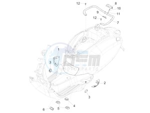 SPRINT 50 4T 4V NOABS E2 (NAFTA) drawing Side cover - Spoiler