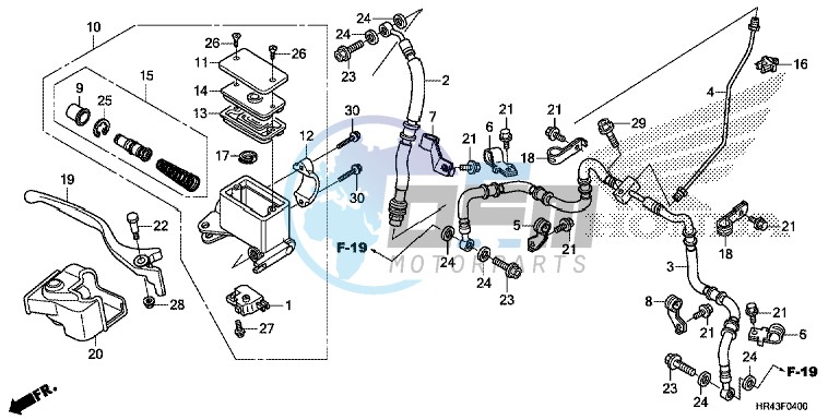 FRONT BRAKE MASTER CYLINDER