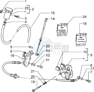 storm 50 drawing Front brake cylinder-Brake caliper