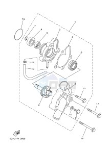 YFM450FWAD YFM450PHE GRIZZLY 450 EPS (2LC6 2LC7) drawing WATER PUMP