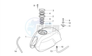 V7 II Stornello ABS 750 drawing Fuel tank