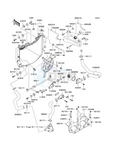 ZX 600 J [ZZR600] (J6F-J8F) J7F drawing RADIATOR