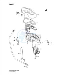 DR125SML0 drawing SPEEDOMETER