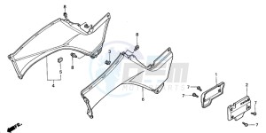 TRX350TE RANCHER ES drawing BODY COVER