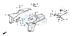 SH50 SCOOPY drawing BODY COVER