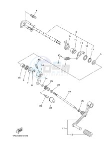 MT09 MT-09 900 (1RCN 1RCP) drawing SHIFT SHAFT