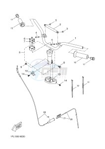 NS50N NITRO NAKED (1PL2) drawing STEERING HANDLE & CABLE