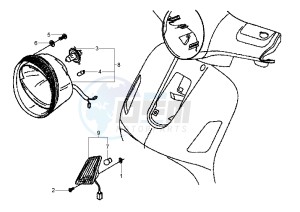 LX 4T 50 drawing Head lamp