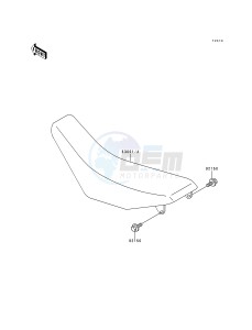 KX 250 K [KX250] (K3) [KX250] drawing SEAT