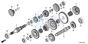 TRX420FEC drawing TRANSMISSION