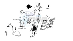 SENDA SM DRD RACING LTD - 50 CC VTHSR2D2B EU2 drawing COOLING SYSTEM