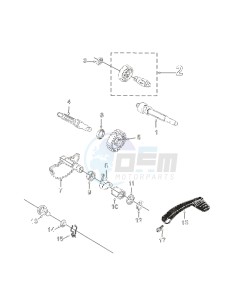 KISBEE 50 N drawing GEARBOX AND KICKSTART