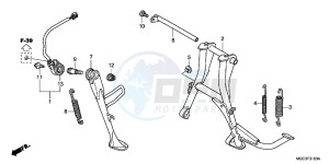 CB1100AD CB1100 ABS UK - (E) drawing STAND