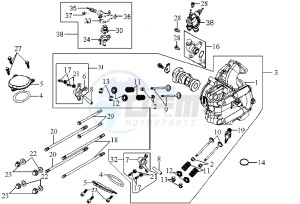 JOYRIDE 200 drawing CYLINDER HEAD CPL   / THERMOSTAT