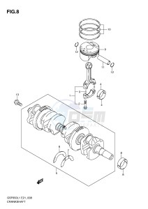 GSF650 (E21) Bandit drawing CRANKSHAFT