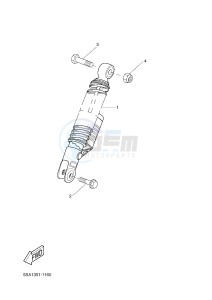 CW50N BOOSTER NAKED (2B7N 2B7N) drawing REAR SUSPENSION