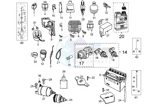 ELYSEO 125-150 - 125 cc drawing ELECTRICAL DEVICES