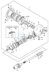 VL1500 (E2) drawing PROPELLER SHAFT FINAL DRIVE GEAR