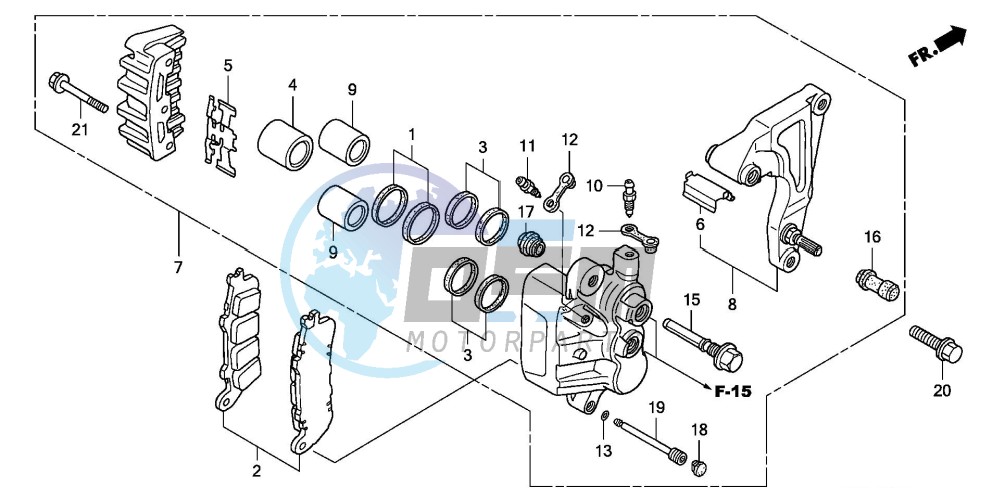 REAR BRAKE CALIPER