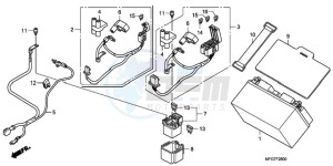 CB600FA9 UK - (E / ABS MKH) drawing BATTERY