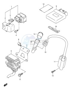 AN400 (E2) Burgman drawing ELECTRICAL (MODEL K1 K2)