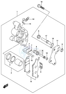 GSX-R125 drawing FRONT CALIPER