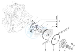 LX 50 4T-4V USA drawing Driving pulley